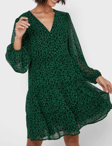 Rochie scurta Mango, verde, L