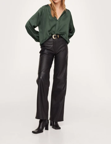 Bluza Mango, verde, M