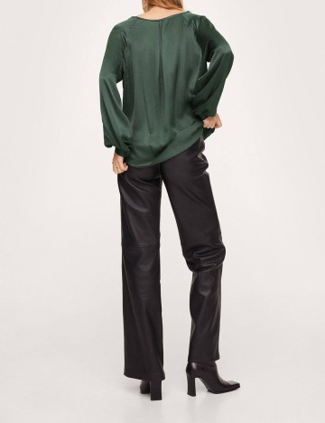 Bluza Mango, verde, M