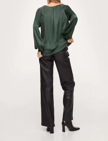 Bluza Mango, verde, M