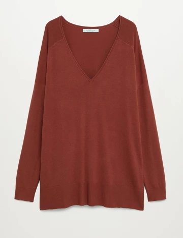 Bluza Mango Violeta, caramiziu, XL Maro