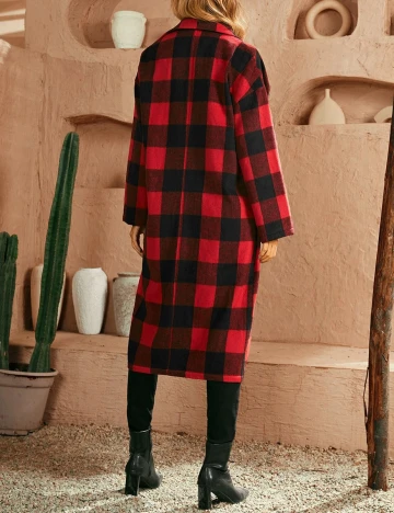 Jacheta SHEIN, rosu-negru, XL