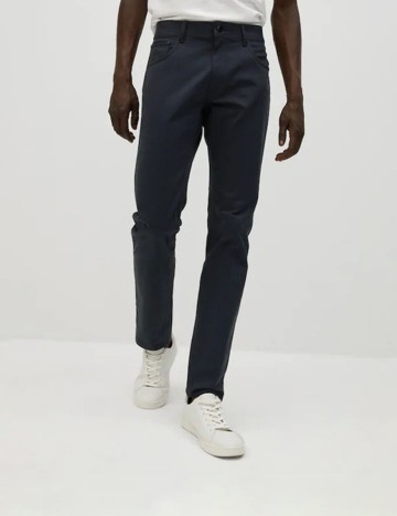 Pantaloni Mango, bleumarin, 36