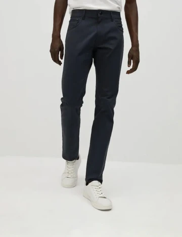 Pantaloni Mango, bleumarin, 36