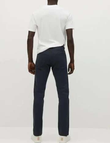Pantaloni Mango, bleumarin, 36