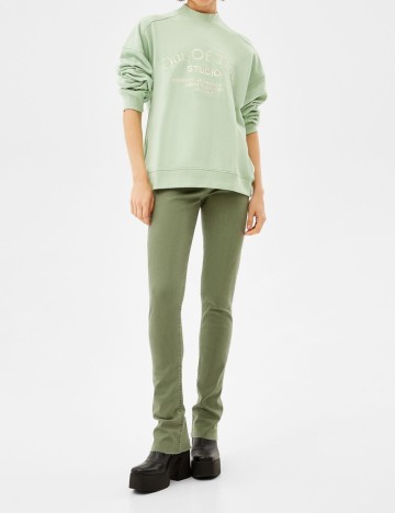 Bluza Bershka, verde, S