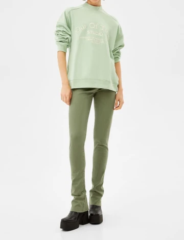 Bluza Bershka, verde, S