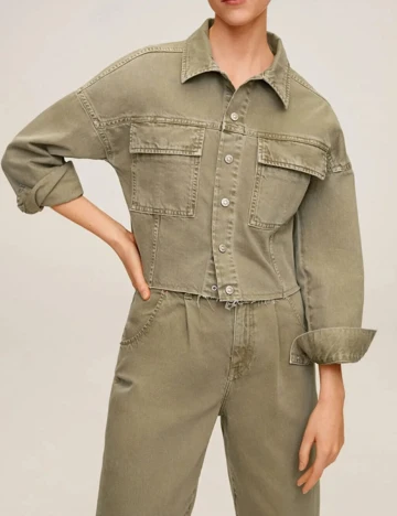 Jacheta Mango, verde, S