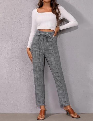 Pantaloni SHEIN, gri, S