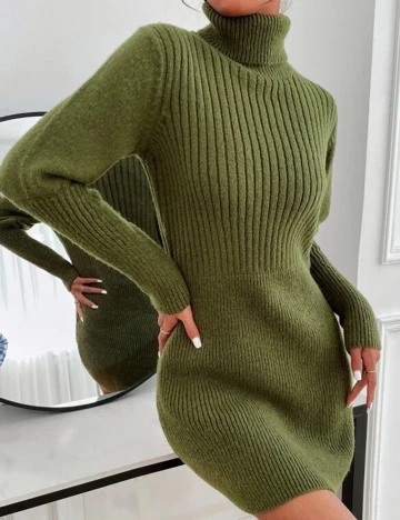 Rochie Scurta SHEIN, verde, L