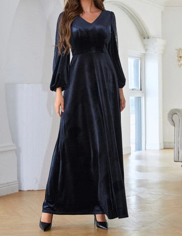 Rochie lunga SHEIN, bleumarin, M