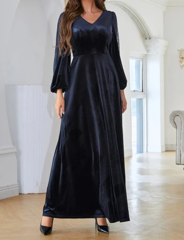 Rochie lunga SHEIN, bleumarin, M