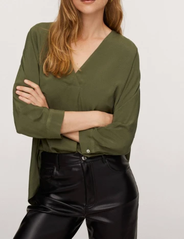 Bluza Mango, verde, XS