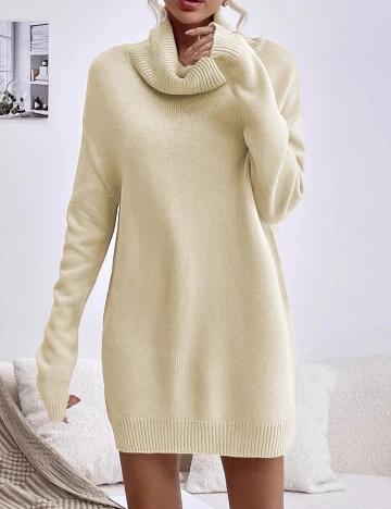 Rochie scurta SHEIN, crem, S