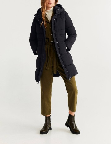 Geaca Mango, negru, XL