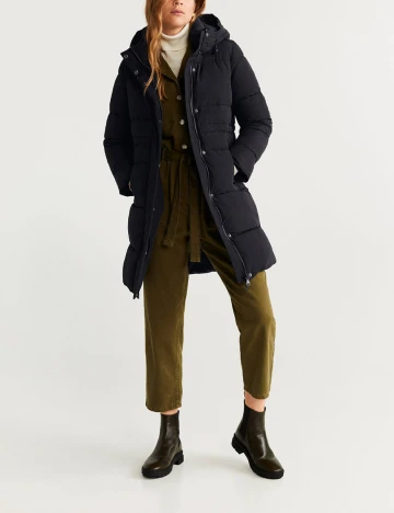 Geaca Mango, negru, XL