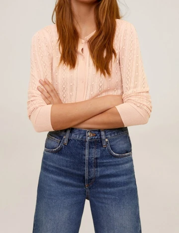 Cardigan Mango, somon, L