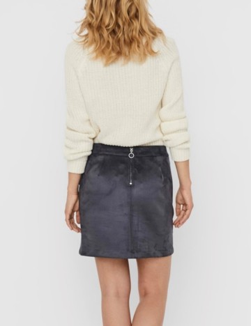 Fusta Vero Moda, gri, M