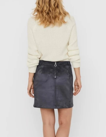 Fusta Vero Moda, gri, M