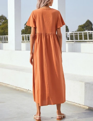 Rochie medie SHEIN, maro, S