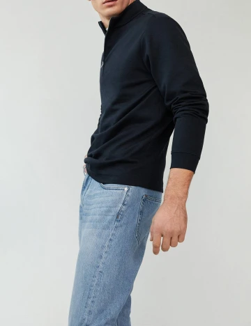 Bluza Mango, bleumarin, L Albastru