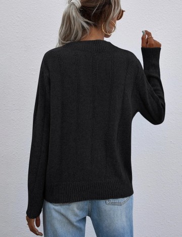 Pulover SHEIN, negru, M