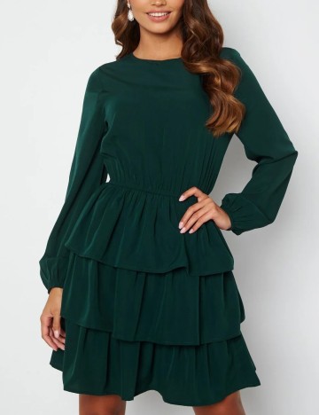 Rochie scurta Happy Holly, verde, 36-38