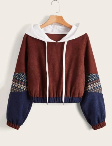 Hanorac SHEIN, maro, S