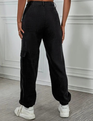 Pantaloni SHEIN, negru, S