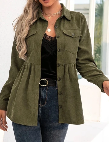 Jacheta SHEIN, verde, XL Verde