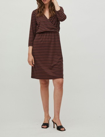 Rochie scurta Vila, maro, S
