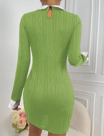 Rochie Scurta SHEIN, verde, L