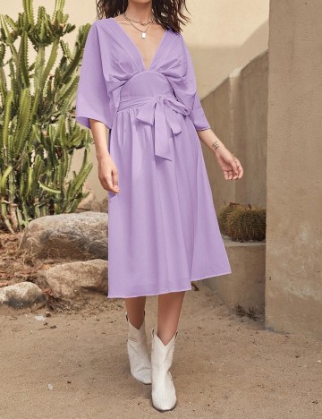 Rochie medie SHEIN, mov, M