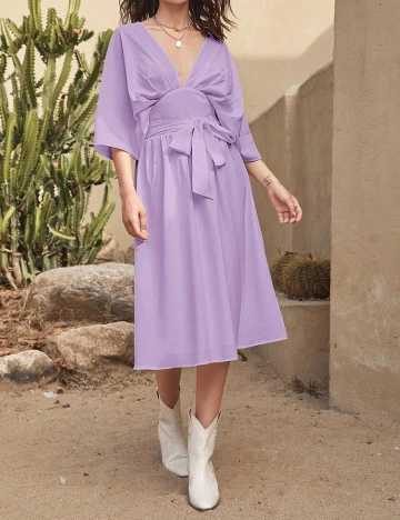 Rochie medie SHEIN, mov, M
