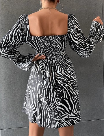 Rochie scurta SHEIN, animal print, XS