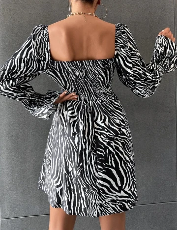 Rochie scurta SHEIN, animal print, XS Animal print