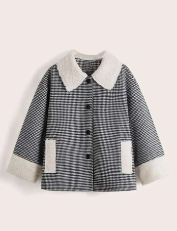 Palton Shein Kids, negru, 9 ANI