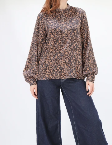 Bluza Vila, maro/negru, 38