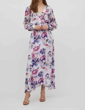 Rochie lunga Vila, mov, 48