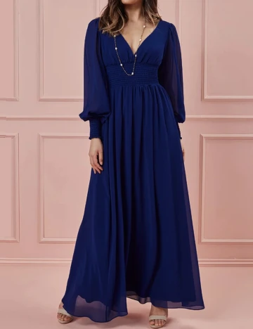 Rochie lunga Goddiva, bleumarin, 42 Albastru
