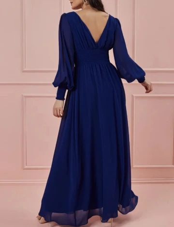 Rochie lunga Goddiva, bleumarin, 42 Albastru