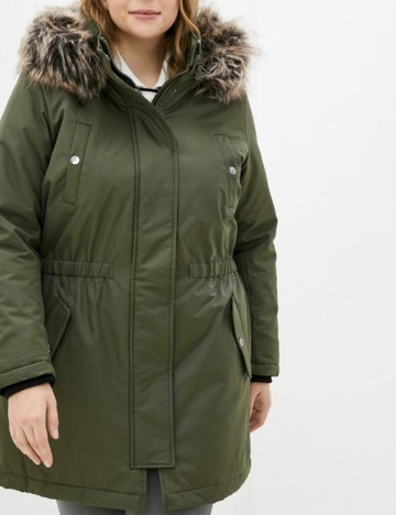 Geaca Only Carmakoma, verde