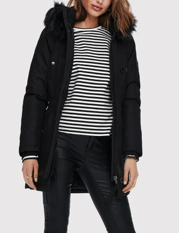 Geaca Only, negru Negru
