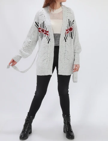 Cardigan Vila, gri, M Gri