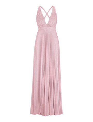 Rochie Lunga Moments New York, roz pudra inchis, 36