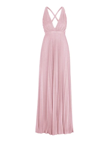 Rochie Lunga Moments New York, roz pudra inchis, 36 Roz