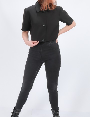 Camasa Jacqueline de Yong, negru, M