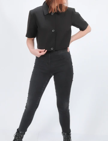 Camasa Jacqueline de Yong, negru, M