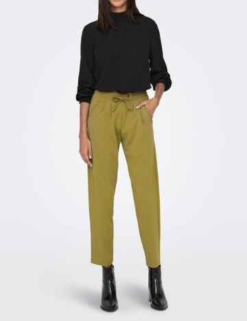 Pantaloni Jacqueline de Yong, verde, M