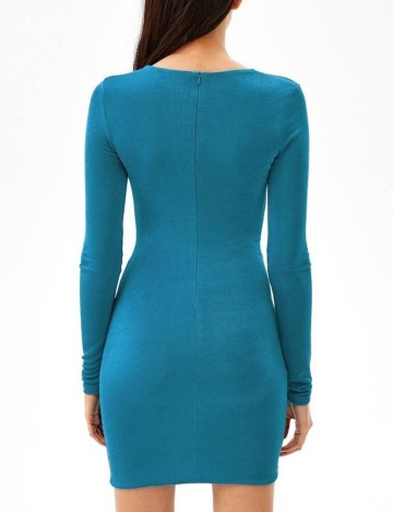 Rochie scurta Bershka, albastru, XL